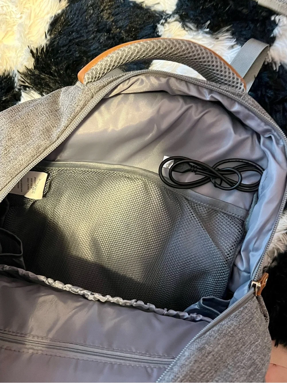 Gray Baby Diaper Backpack - Stylish Gray Baby Bag